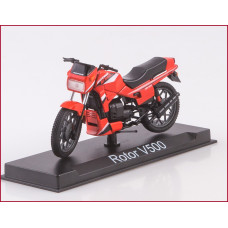 1:24 Motorcycle magazine #63 with souvenir ROTOR V-500