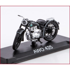 1:24 Motorcycle magazine #60 with souvenir AWO-425 250cc